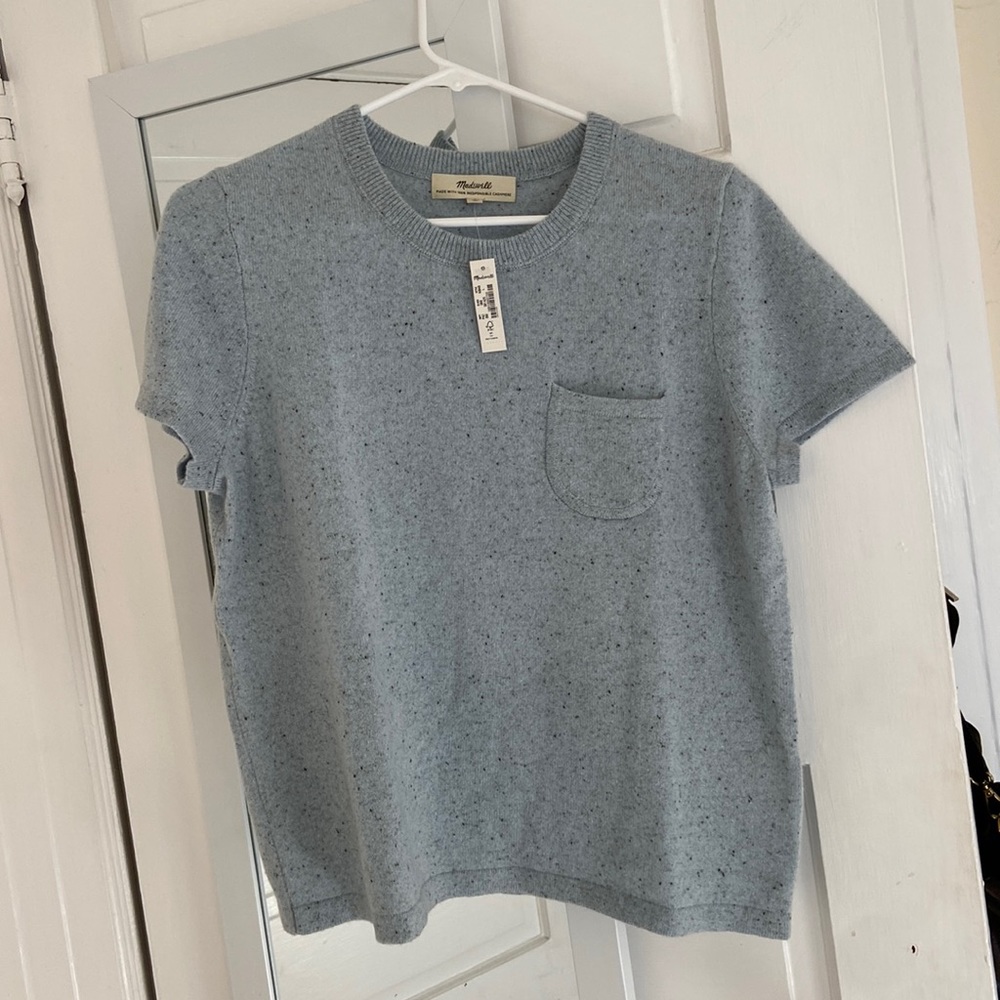 Madewell Chantel Donegal Cashmere Sweater Tee